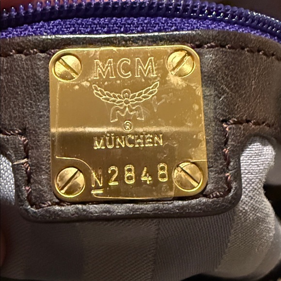 MCM Taupe and Brown Messenger Bag crossbody - Picture 8 of 14